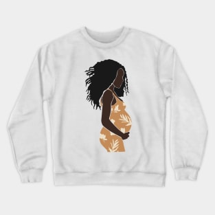 Abstract pregnant vector Women artistic Illustration Crewneck Sweatshirt